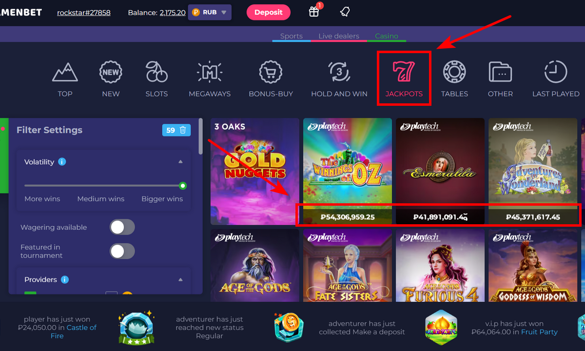 What is Needed for a Jackpot Draw in an Online Casino